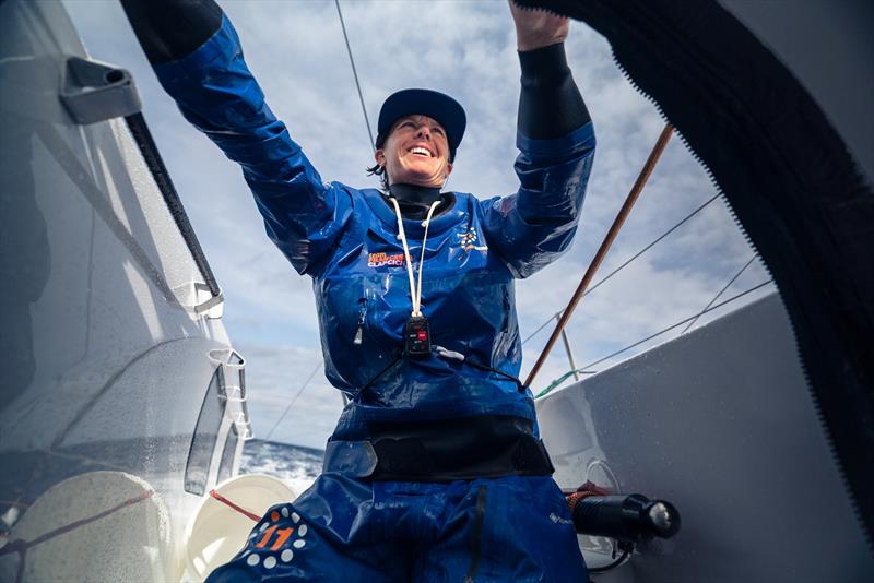 Francesca Clapcich makes history in The Ocean Race live call