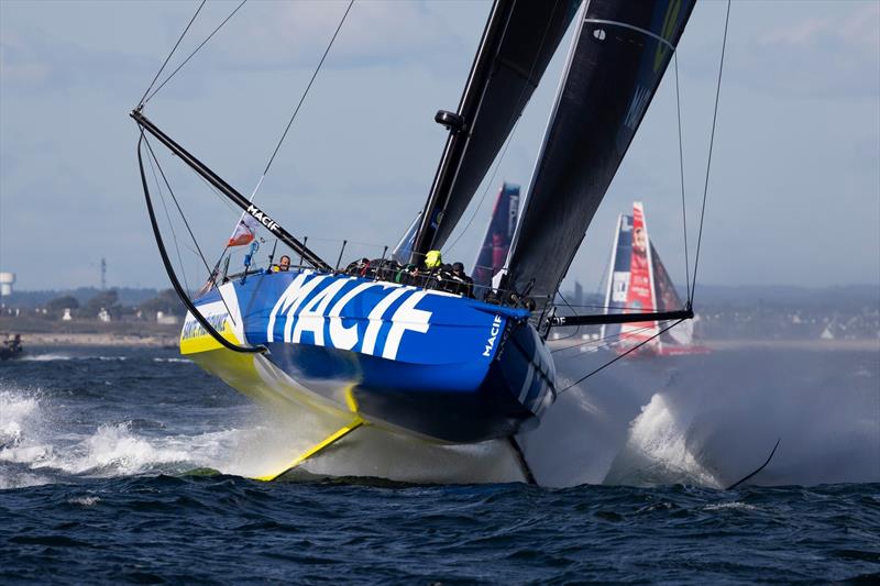 Défi Azimut Speed Runs: Sam Goodchild on Macif Santé Prévoyance clocks 32.1 knot average speed