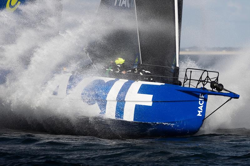 Défi Azimut Speed Runs: Sam Goodchild on Macif Santé Prévoyance clocks 32.1 knot average speed - photo © Défi AZIMUT / Jean-Marie Liot