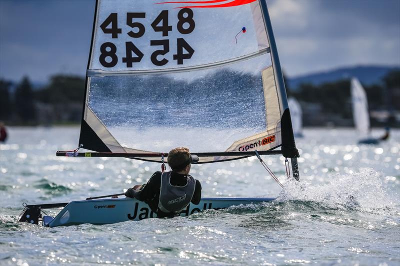 Junior Bic winner Rhys Schultz during the Sail Port Stephens Junior Series - photo © Craig Greenhill / Saltwater Images