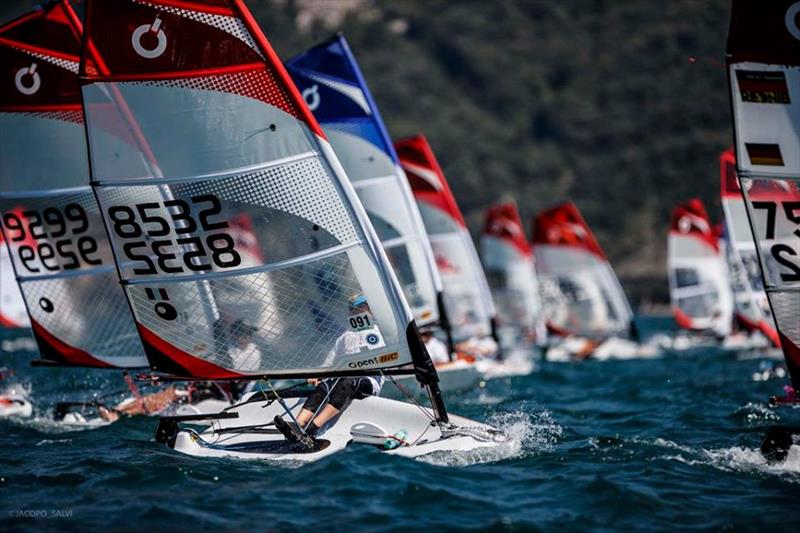 O'pen Bic Worlds at Lake Garda day 1 - photo © Jacopo Salvi