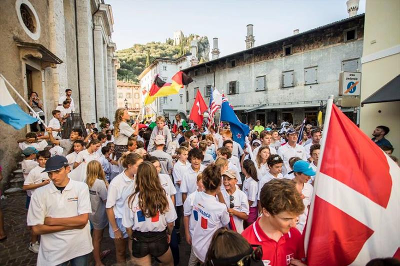 O'pen Bic Worlds at Lake Garda Opening Ceremony photo copyright Jacopo Salvi taken at Circolo Vela Arco and featuring the  class