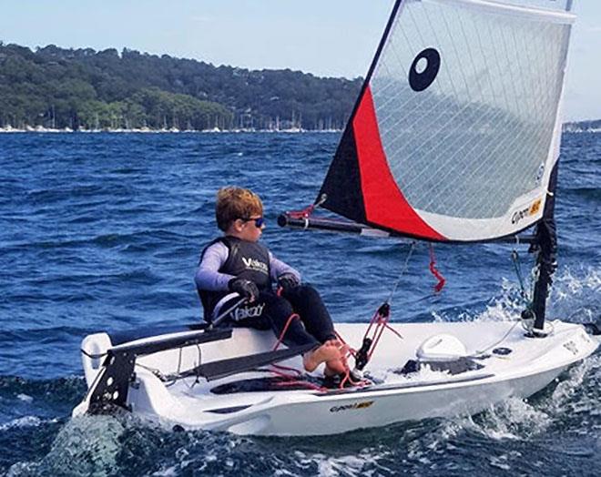 Joshua Tallis in his O'pen Skiff is another Vaikobi sailor photo copyright Vaikobi taken at  and featuring the O'pen Skiff class