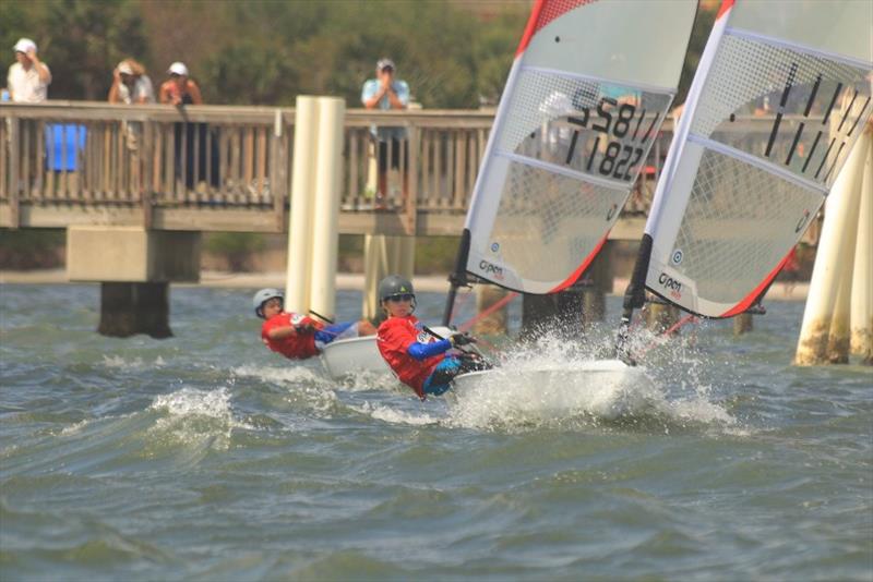 Blast reach double - O'pen Skiff North American “Un-Regatta”  photo copyright Tauri Duer taken at US Sailing Center of Martin County and featuring the O'pen Skiff class