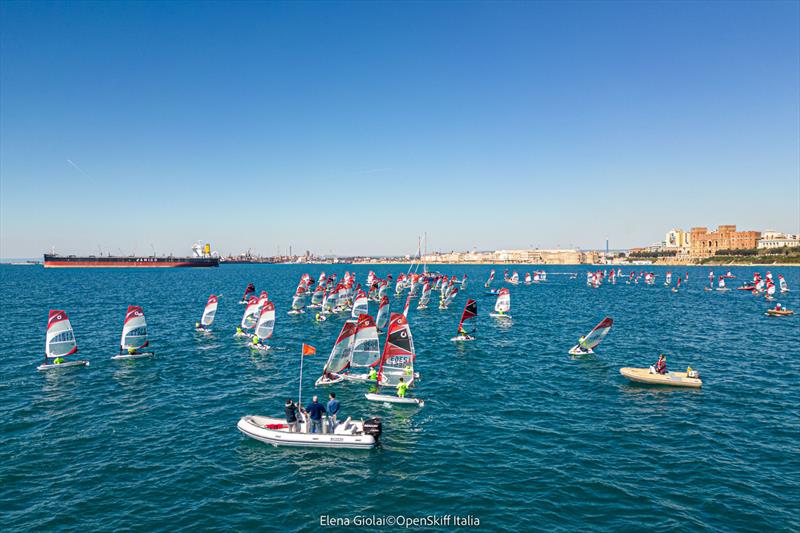 2023 Italian National Open Skiff Regatta in Taranto photo copyright Elena Giolai taken at  and featuring the O'pen Skiff class