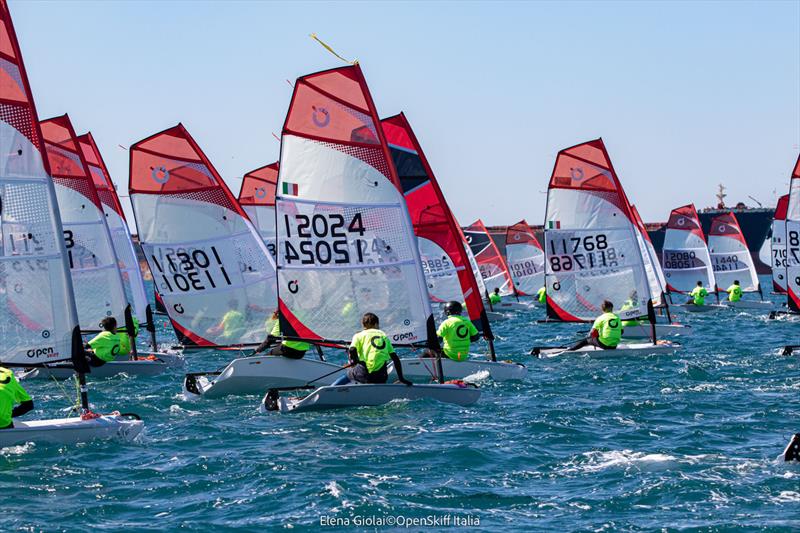 2023 Italian National Open Skiff Regatta in Taranto photo copyright Elena Giolai taken at  and featuring the O'pen Skiff class