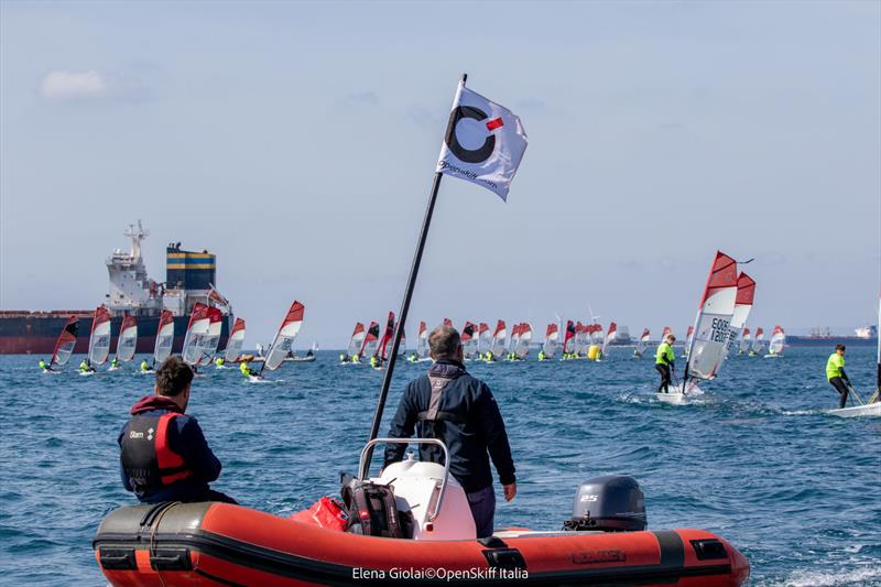 2023 Italian National Open Skiff Regatta in Taranto photo copyright Elena Giolai taken at  and featuring the O'pen Skiff class