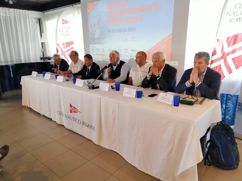 Conference - Open Skiff World Championship at Club Nautico Rimini photo copyright Club Nautico Rimini taken at Club Nautico Rimini and featuring the O'pen Skiff class