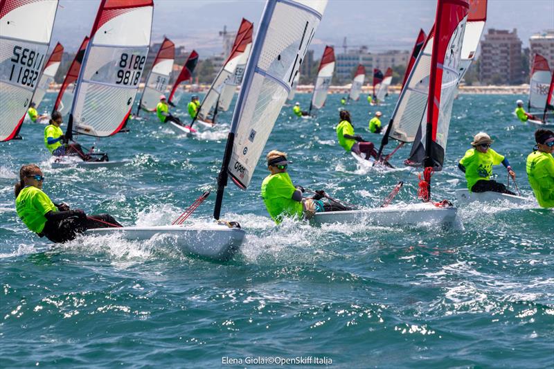 O'pen Skiff World Championship at Rimini day 1 photo copyright Elena Giolai / OpenSkiff Italia taken at Club Nautico Rimini and featuring the O'pen Skiff class