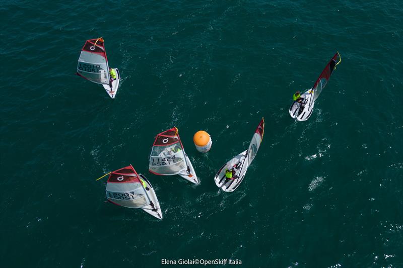 O'pen Skiff World Championship at Rimini day 2 photo copyright Elena Giolai / OpenSkiff Italia taken at Club Nautico Rimini and featuring the O'pen Skiff class