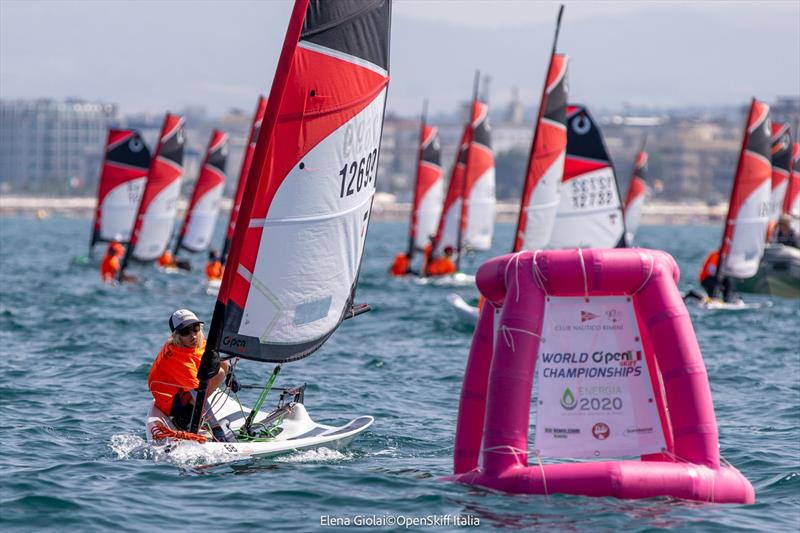 O'pen Skiff World Championship at Rimini photo copyright Elena Giolai / OpenSkiff Italia taken at Club Nautico Rimini and featuring the O'pen Skiff class