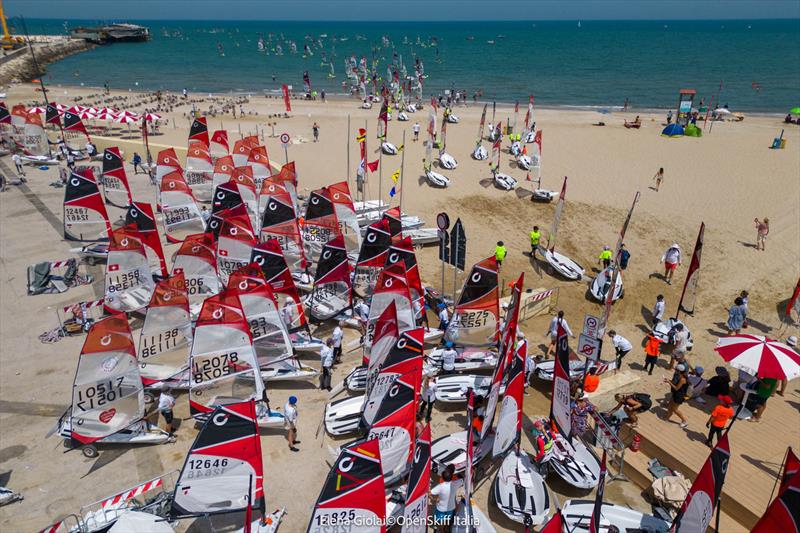 O'pen Skiff World Championship at Rimini photo copyright Elena Giolai / OpenSkiff Italia taken at Club Nautico Rimini and featuring the O'pen Skiff class