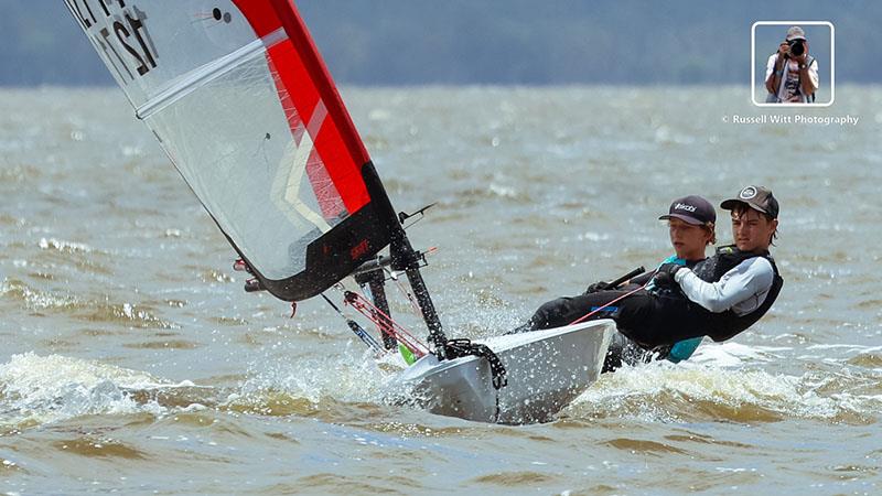 2024 AUS O'pen Skiff Championships photo copyright Russell Witt taken at Lake Cootharaba Sailing Club and featuring the O'pen Skiff class