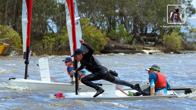 2024 AUS O'pen Skiff Championships photo copyright Russell Witt taken at Lake Cootharaba Sailing Club and featuring the O'pen Skiff class