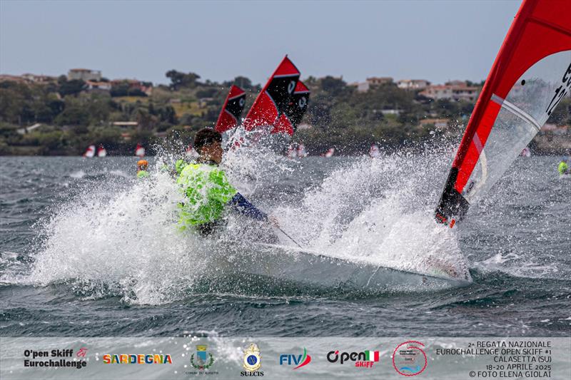 2025 OpenSkiff Eurochallenge at Calasetta - Day 2 photo copyright Elena Giolai taken at  and featuring the O'pen Skiff class