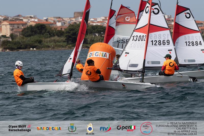 2025 OpenSkiff Eurochallenge at Calasetta - Day 2 photo copyright Elena Giolai taken at  and featuring the O'pen Skiff class