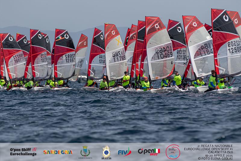 2025 OpenSkiff Eurochallenge at Calasetta final day photo copyright Elena Giolai taken at  and featuring the O'pen Skiff class