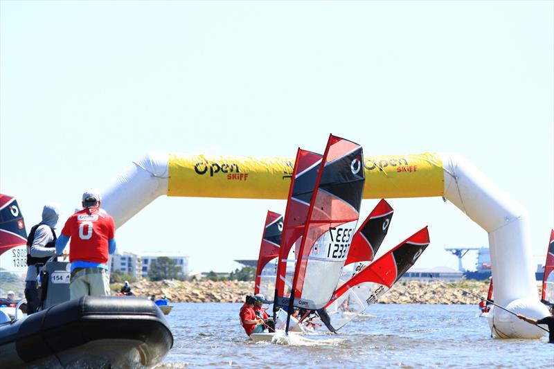 2025 O'pen Skiff North American `Un-Regatta` photo copyright Tauri Duer taken at Pensacola Yacht Club and featuring the O'pen Skiff class