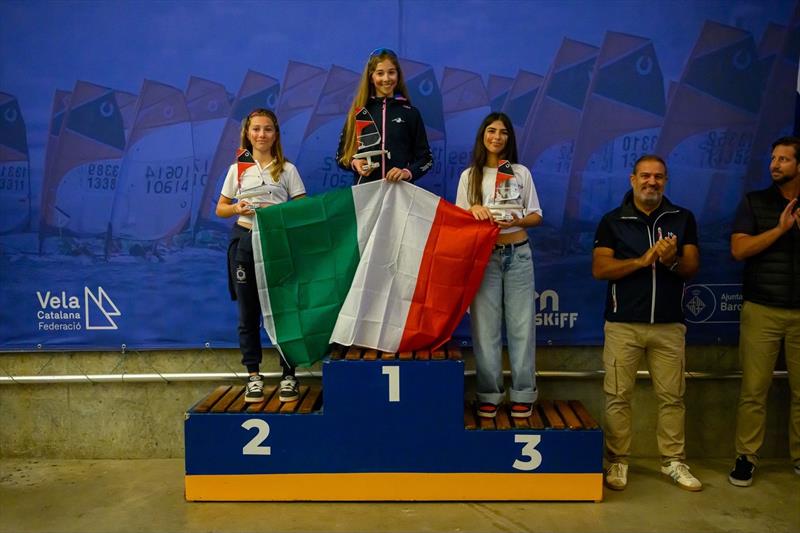 OpenSkiff European Championships photo copyright Elena Giolai taken at Real Club Nautico de Barcelona and featuring the O'pen Skiff class