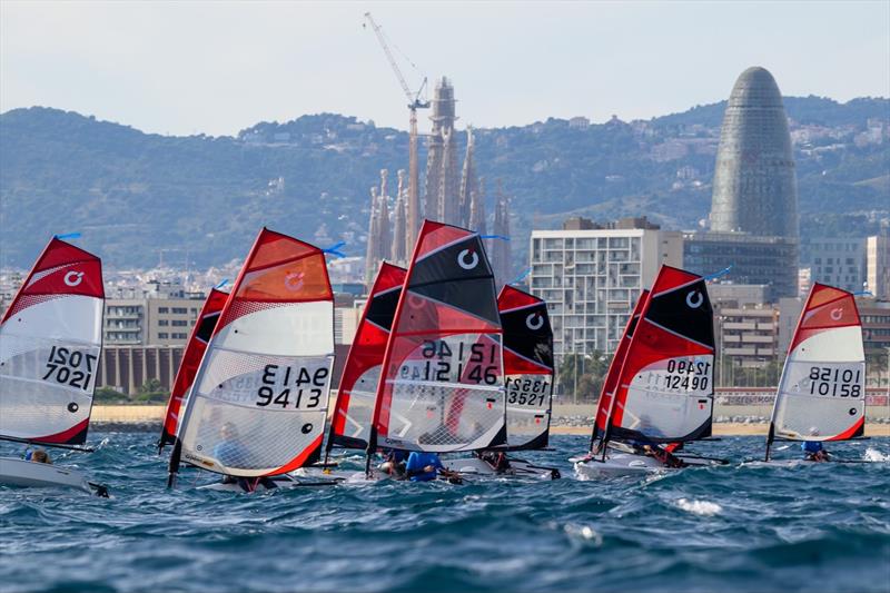 OpenSkiff European Championships photo copyright Elena Giolai taken at Real Club Nautico de Barcelona and featuring the O'pen Skiff class