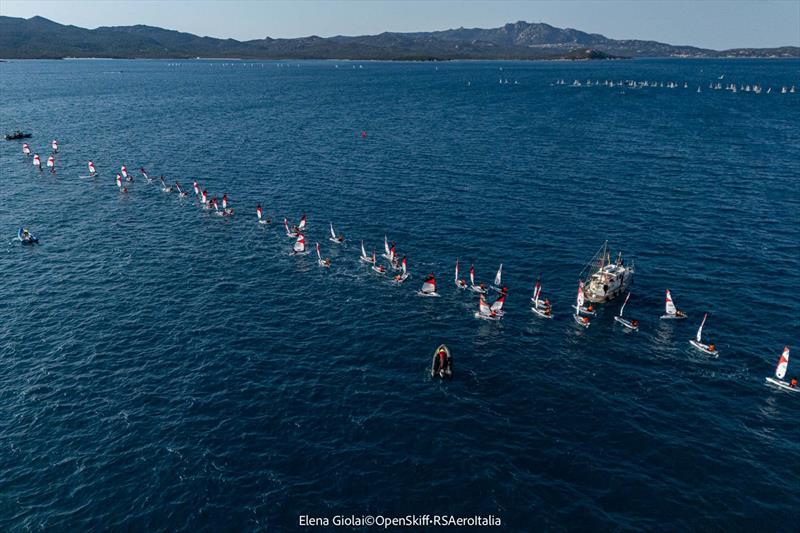 2026 Open Skiff Eurochallenge and RS Aero National Regatta in Porto Rotondo - Day 1 photo copyright Elena Giolai taken at Yacht Club Porto Rotondo and featuring the O'pen Skiff class