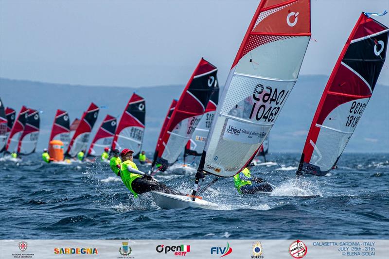 OpenSkiff World Championship 2026 in Calasetta, Italy - Day 1 photo copyright Elena Giolai taken at  and featuring the O'pen Skiff class