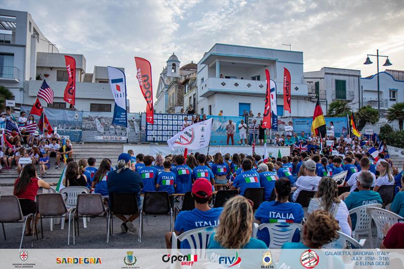 OpenSkiff World Championship 2026 in Calasetta, Italy - Day 1 photo copyright Elena Giolai taken at  and featuring the O'pen Skiff class