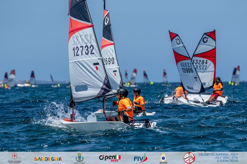 OpenSkiff World Championship 2026 in Calasetta, Italy - Day 2 photo copyright Elena Giolai taken at Lega Navale Italiana Sezione Sulcis and featuring the O'pen Skiff class