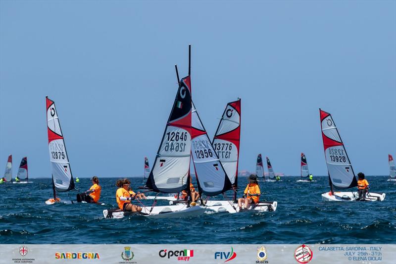 OpenSkiff World Championship 2026 in Calasetta, Italy - Day 2 photo copyright Elena Giolai taken at Lega Navale Italiana Sezione Sulcis and featuring the O'pen Skiff class