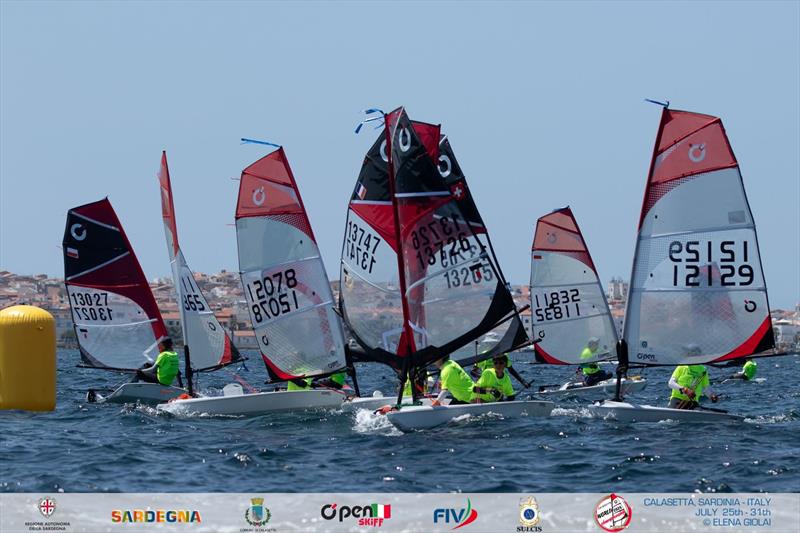 OpenSkiff World Championship 2026 in Calasetta, Italy - Day 2 photo copyright Elena Giolai taken at Lega Navale Italiana Sezione Sulcis and featuring the O'pen Skiff class