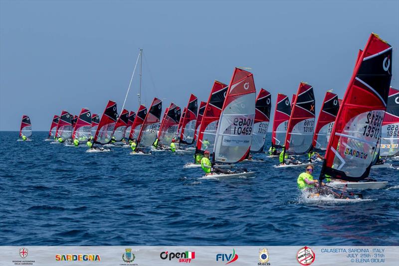 OpenSkiff World Championship 2026 in Calasetta, Italy - Day 3 photo copyright Elena Giolai taken at Lega Navale Italiana Sezione Sulcis and featuring the O'pen Skiff class