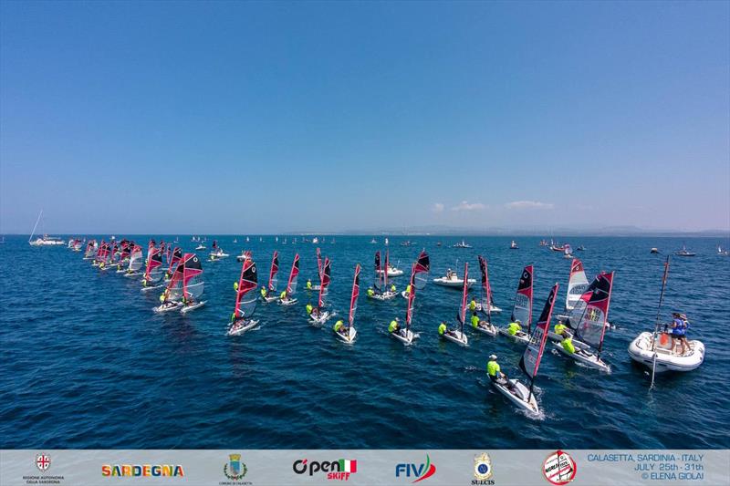 OpenSkiff World Championship 2026 in Calasetta, Italy - Day 4 photo copyright Elena Giolai taken at Lega Navale Italiana Sezione Sulcis and featuring the O'pen Skiff class