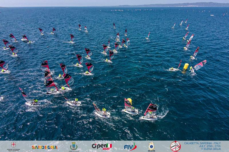 OpenSkiff World Championship 2026 in Calasetta, Italy - Day 4 photo copyright Elena Giolai taken at Lega Navale Italiana Sezione Sulcis and featuring the O'pen Skiff class