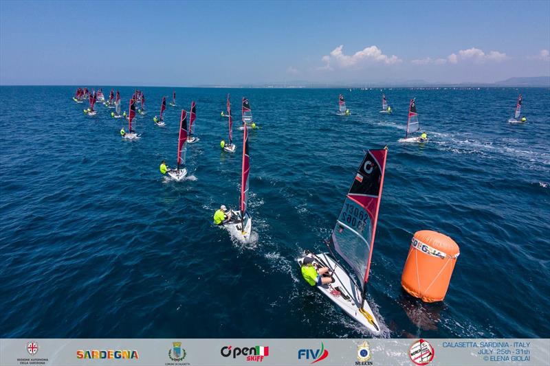 OpenSkiff World Championship 2026 in Calasetta, Italy - Day 4 photo copyright Elena Giolai taken at Lega Navale Italiana Sezione Sulcis and featuring the O'pen Skiff class