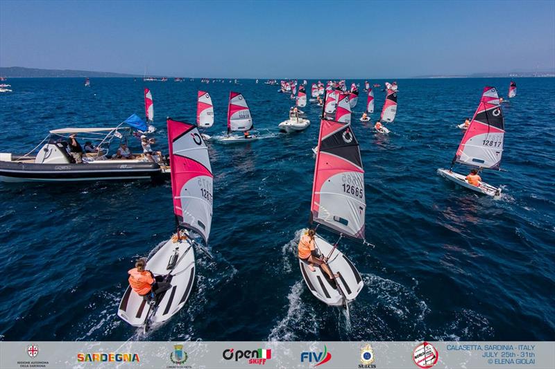 OpenSkiff World Championship 2026 in Calasetta, Italy - Day 4 photo copyright Elena Giolai taken at Lega Navale Italiana Sezione Sulcis and featuring the O'pen Skiff class