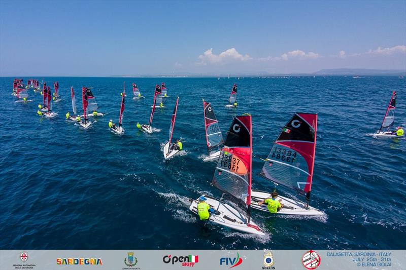 OpenSkiff World Championship 2026 in Calasetta, Italy - Day 4 photo copyright Elena Giolai taken at Lega Navale Italiana Sezione Sulcis and featuring the O'pen Skiff class