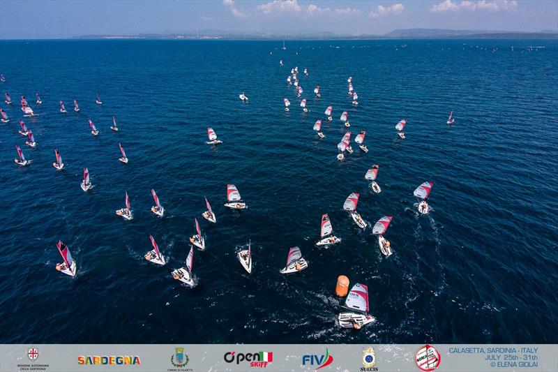 OpenSkiff World Championship 2026 in Calasetta, Italy - Day 4 photo copyright Elena Giolai taken at Lega Navale Italiana Sezione Sulcis and featuring the O'pen Skiff class