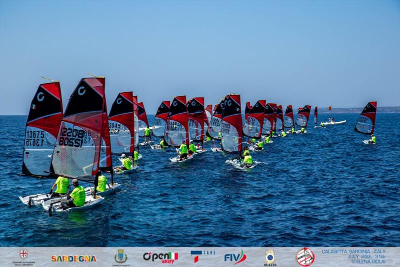 OpenSkiff World Championship 2026 in Calasetta, Italy - Day 5 photo copyright Elena Giolai taken at Lega Navale Italiana Sezione Sulcis and featuring the O'pen Skiff class