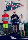 Podium in the 2025 Optimist Canadian National Championship © A.J. Keilty