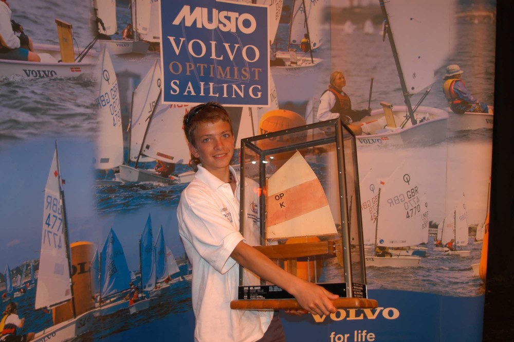 Ben Saxton wins the Volvo Musto Optimist Nationals at Largs photo copyright Ali McKichan taken at Largs Sailing Club and featuring the Optimist class