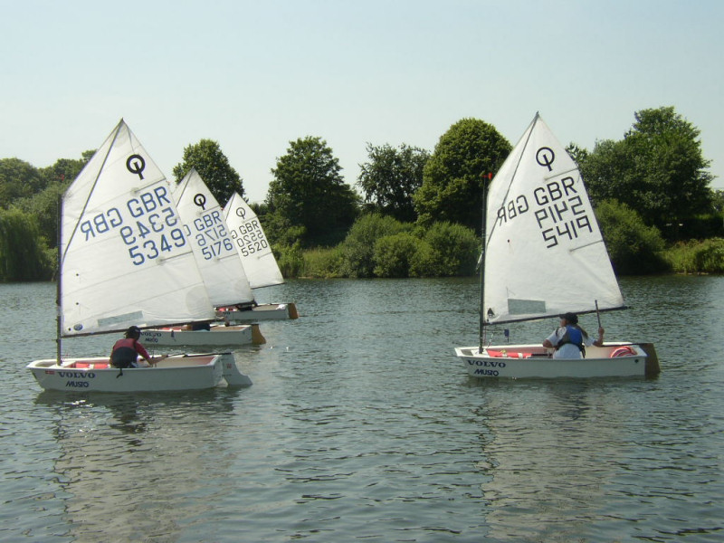 42 competitors for the Dorchester Optimist open photo copyright Carol Lloyd taken at Dorchester Sailing Club and featuring the Optimist class