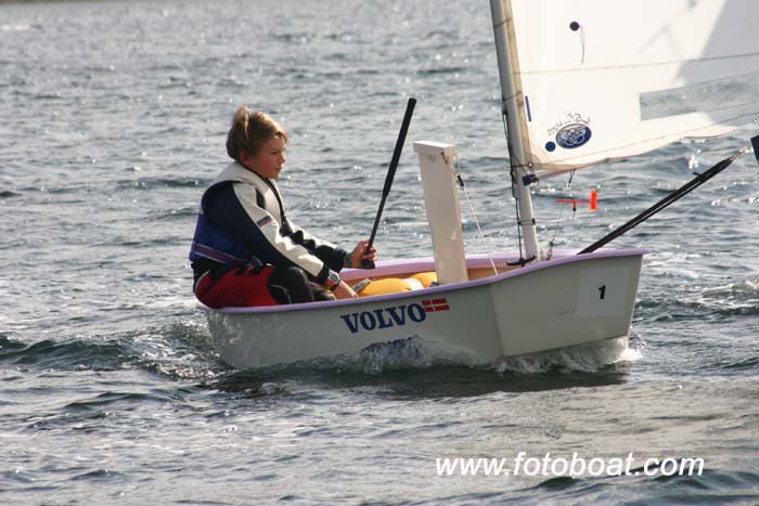 Callum Airlie finishes third at the final Optimist Scottish Traveller photo copyright Alan Henderson / www.fotoboat.com taken at Clyde Cruising Club and featuring the Optimist class