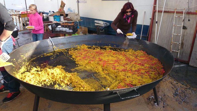 A huge paella is made during the VII Trofeo Internacional Optimist Trophy, Ciudad de Torrevieja photo copyright Marshall King taken at Real Club Nautico Torrevieja and featuring the Optimist class