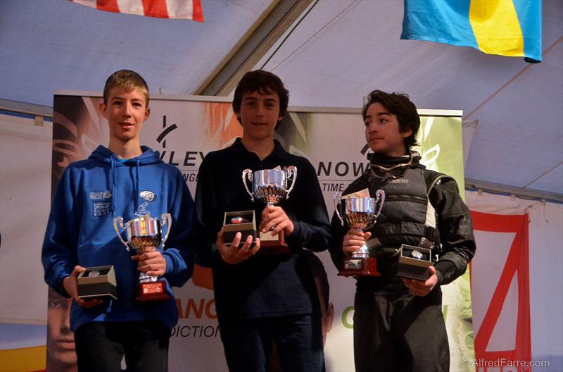 Palam's Optimist Trophy podium photo copyright www.AlfredFarre.com / CV Palamos taken at Club de Vela Palamos and featuring the Optimist class