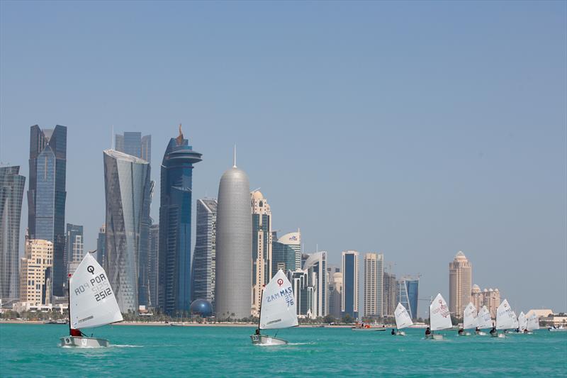 Sail the Gulf Regatta day 2 photo copyright Matias Capizzano / www.capizzano.com taken at Doha Sailing Club and featuring the Optimist class