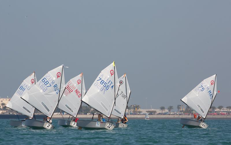 Sail the Gulf Regatta day 3 photo copyright Matias Capizzano / www.capizzano.com taken at Doha Sailing Club and featuring the Optimist class