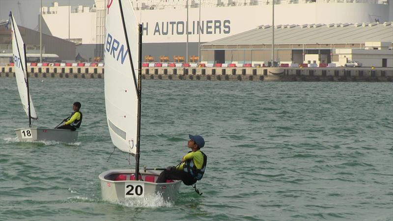 6th GCC Sailing Championships day 1 photo copyright Icarus Sailing Media taken at Doha Sailing Club and featuring the Optimist class