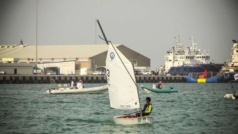 6th GCC Sailing Championships day 1 photo copyright Icarus Sailing Media taken at Doha Sailing Club and featuring the Optimist class