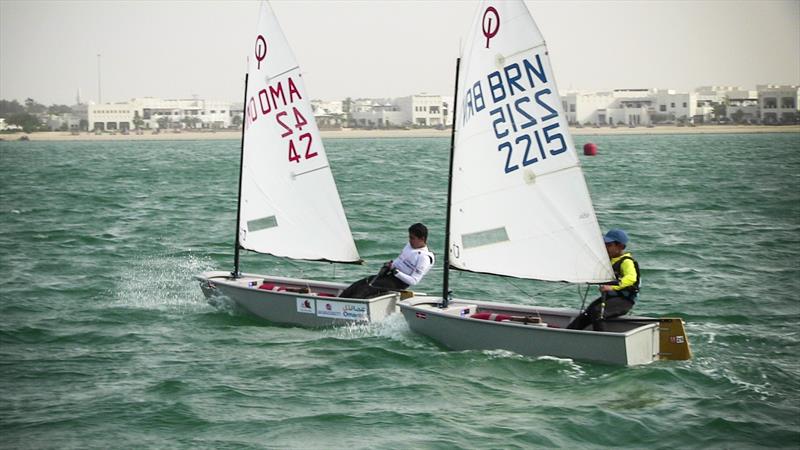 6th GCC Sailing Championships day 1 photo copyright Icarus Sailing Media taken at Doha Sailing Club and featuring the Optimist class