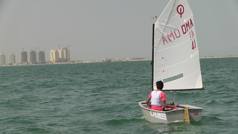 6th GCC Sailing Championships day 4 photo copyright Icarus Sailing Media taken at Doha Sailing Club and featuring the Optimist class